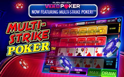 ruby seven video poker|free multi strike poker play.